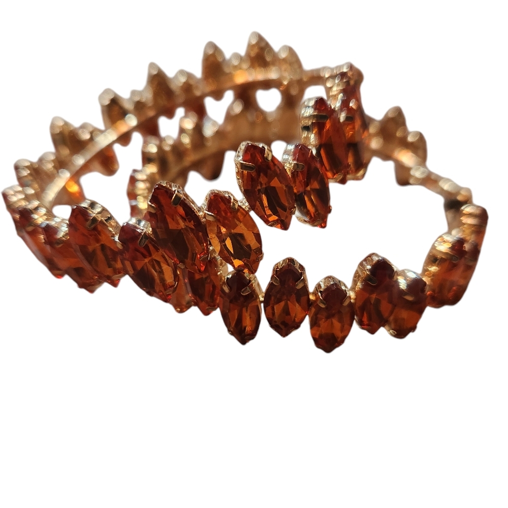Orange and gold hoops. Measurements attached.